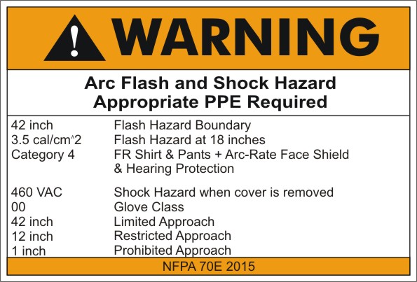 ARC FLASH LABEL